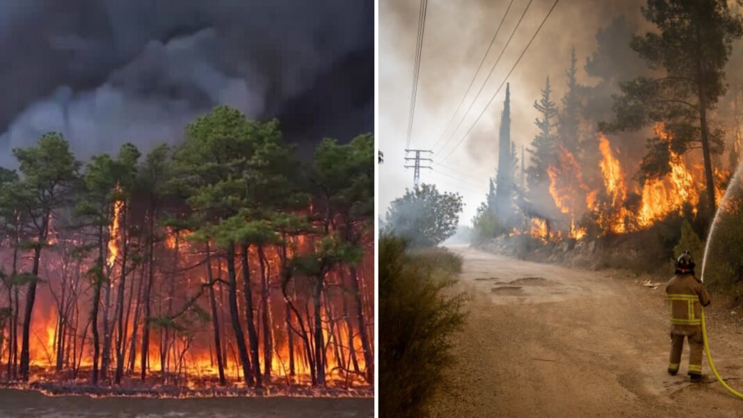 একসঙ্গে ভয়াবহ দাবানলে বিপর্যস্ত যুক্তরাষ্ট্র ও ইসরাইল